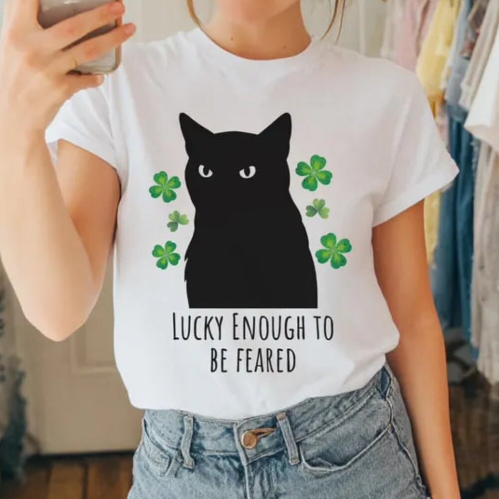 Funny St Patricks Day Cat Shirt, Cat Lovers Gift, St Patricks Day Gift